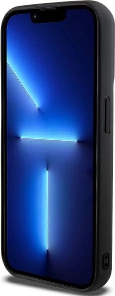 Mbështjellës DKNY për iPhone 15 Pro Max, i zi, Quilted Stack Logo