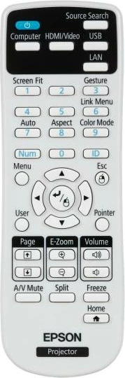 Projektor digjital, Epson, EB-2250U (V11H871040), Full HD 1080p, 5000 ANSI lumens, 3LCD, HDMI x2, Wi‑Fi opsional, deri 300", i bardhë