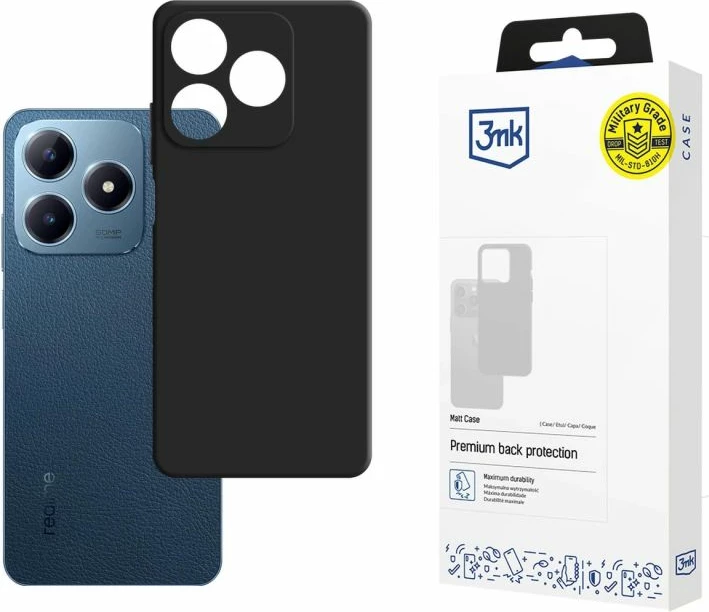 Kllapë telefoni 3mk Protection Matt Case për Realme C63, e zezë