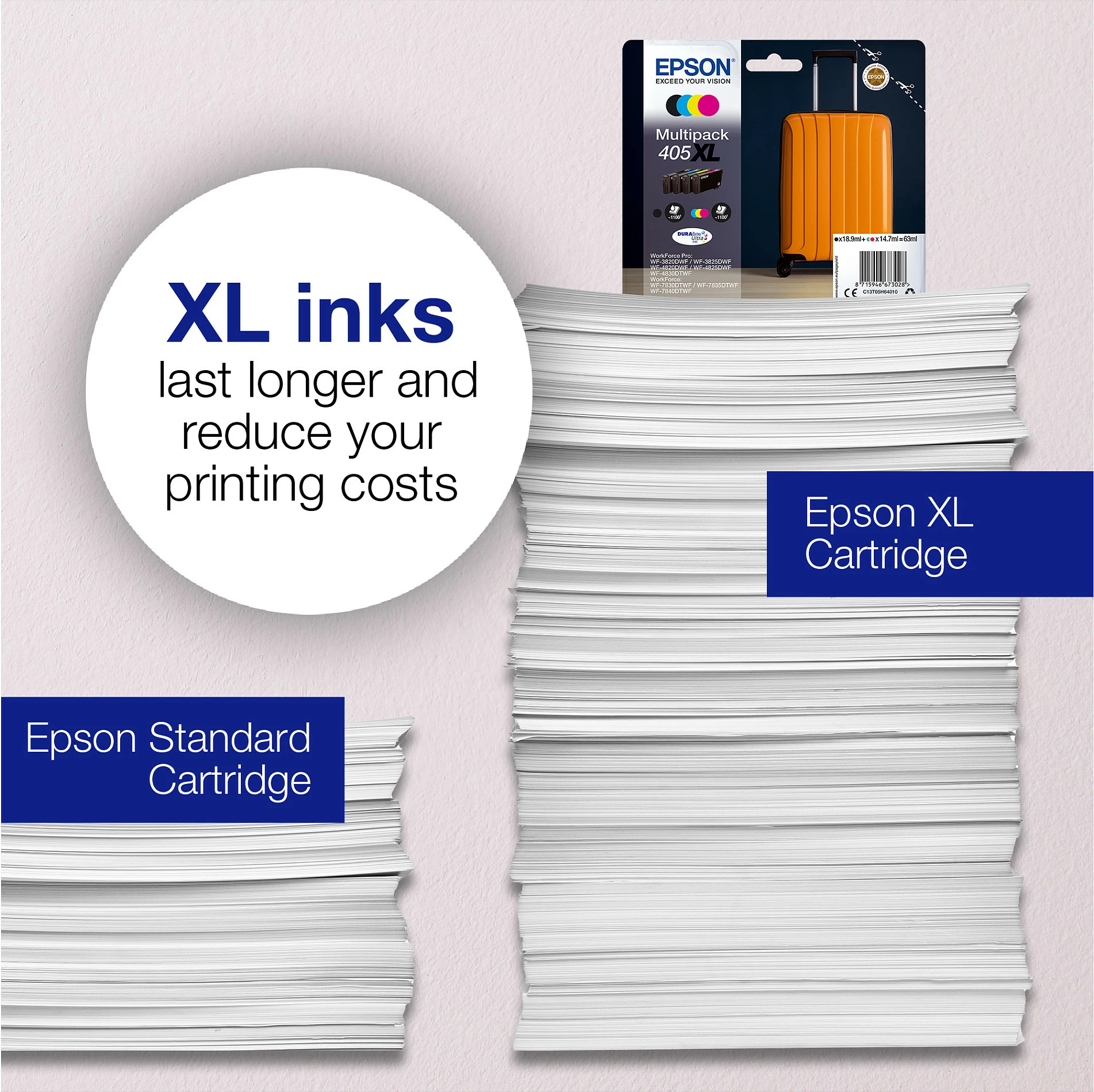 Kartrix boje Epson 405, 5.4 ml, e verdhë
