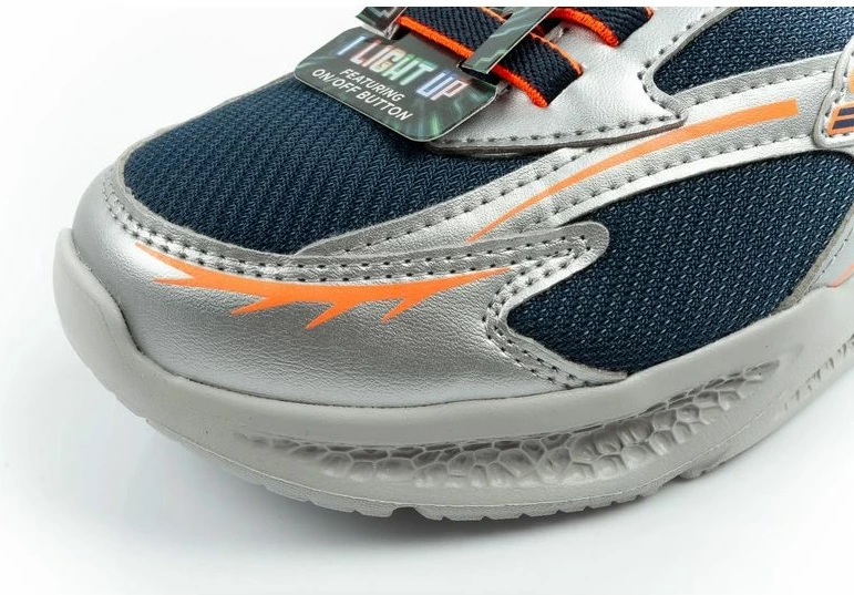 Atlete për fëmijë Skechers Glow Strider LED, argjendi [Madhësia: 32]