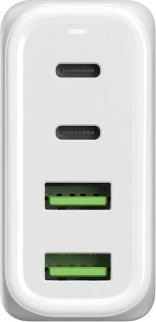 Karikues ALLNET GaN Pro 68W, 2x USB-C, 2x USB-A, EU plug, i bardhë