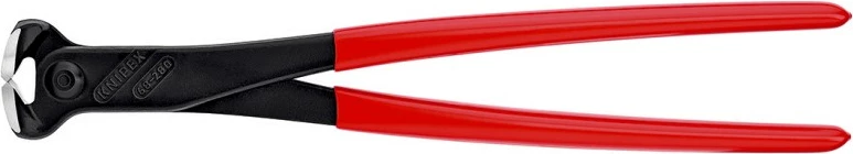 Knipex end-cutting nipper 68 01 280, çelik, dorezë plastike, 280mm, e kuqe