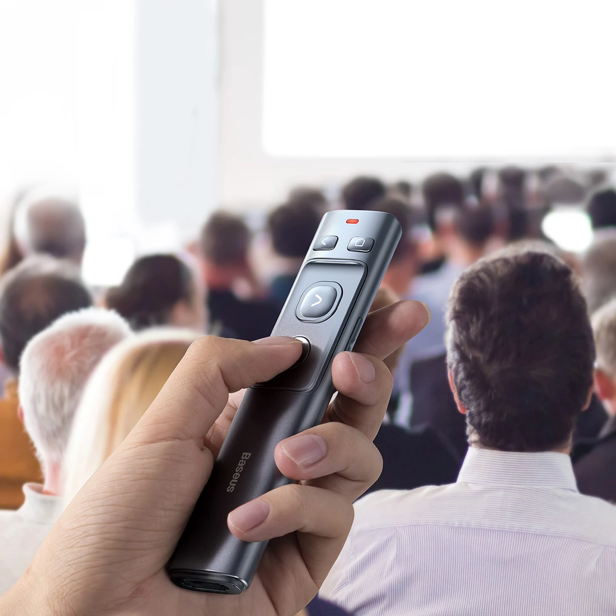 Prezantuese me lazer Baseus Orange Dot ACFYB-B0G, USB-A/USB-C, Gri