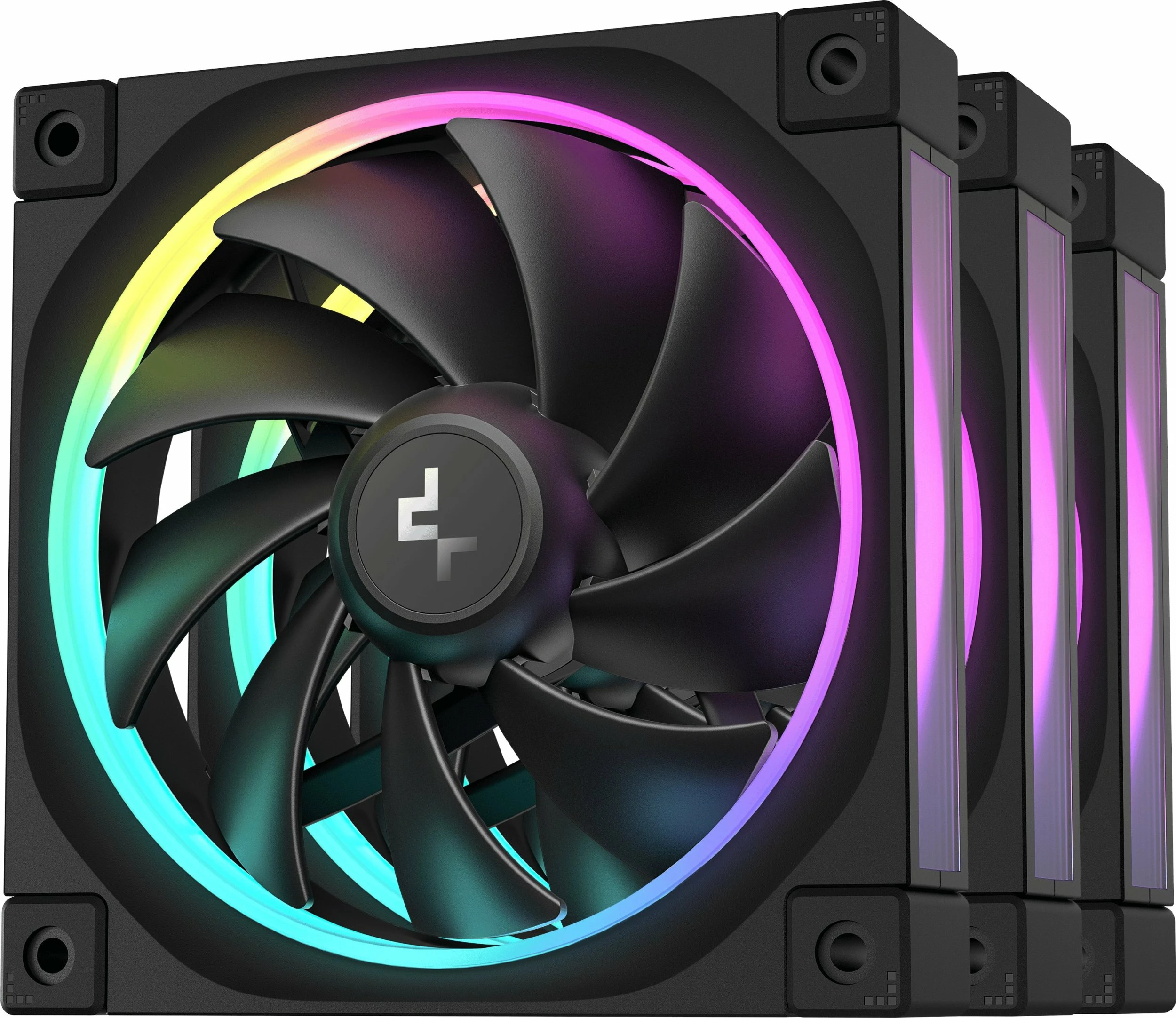 Ventilator PC Deepcool FL12 R-FL12-BKAPN3-G, 120mm, ARGB Gen2, 3 copë, i zi