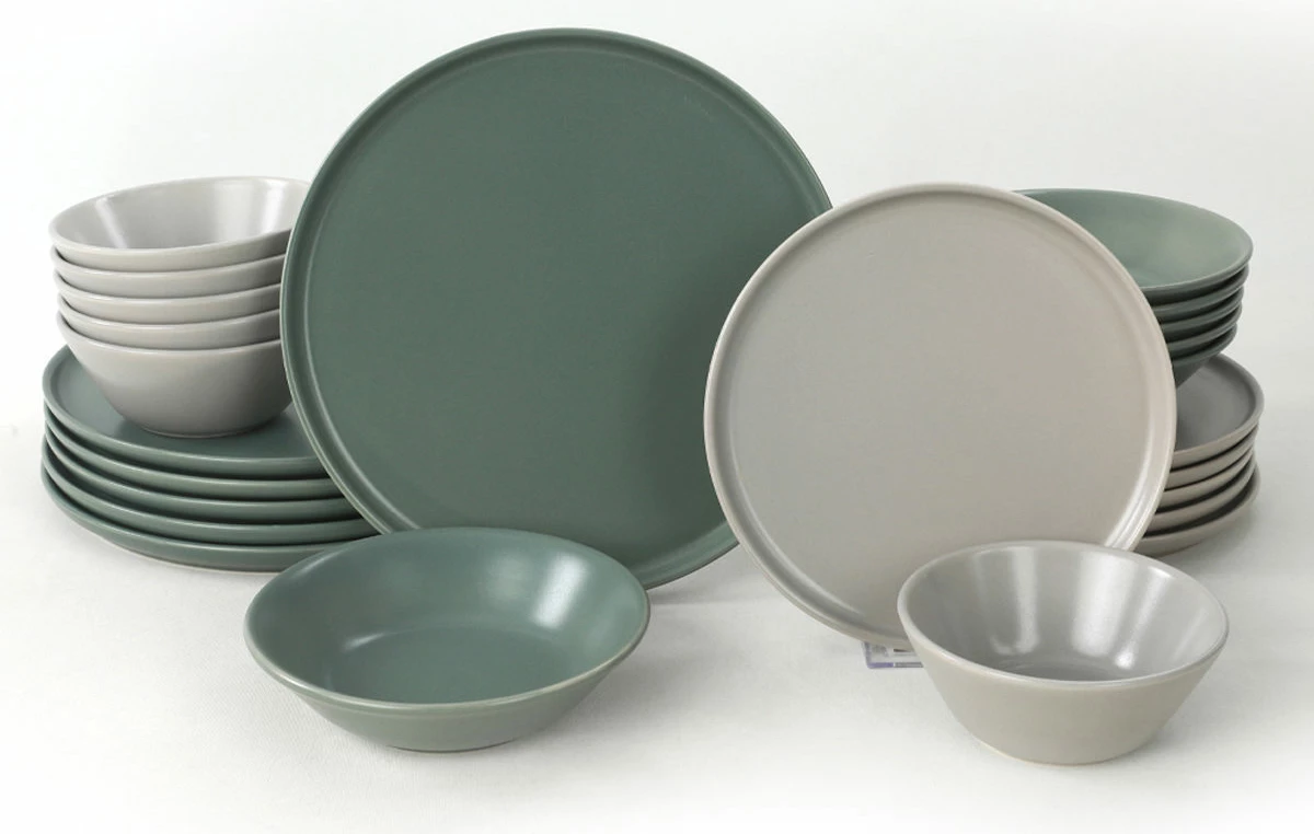 Set enësh për drekë prej qeramike, 24 copë, Hermia Concept, TY039124FX90A000000MAET000