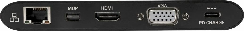 Dock USB-C Tripp Lite Dual Display 4K HDMI/mDP, VGA, Hub USB-A/C 3.2 Gen 1, LAN, PD Charging 100W, i zi