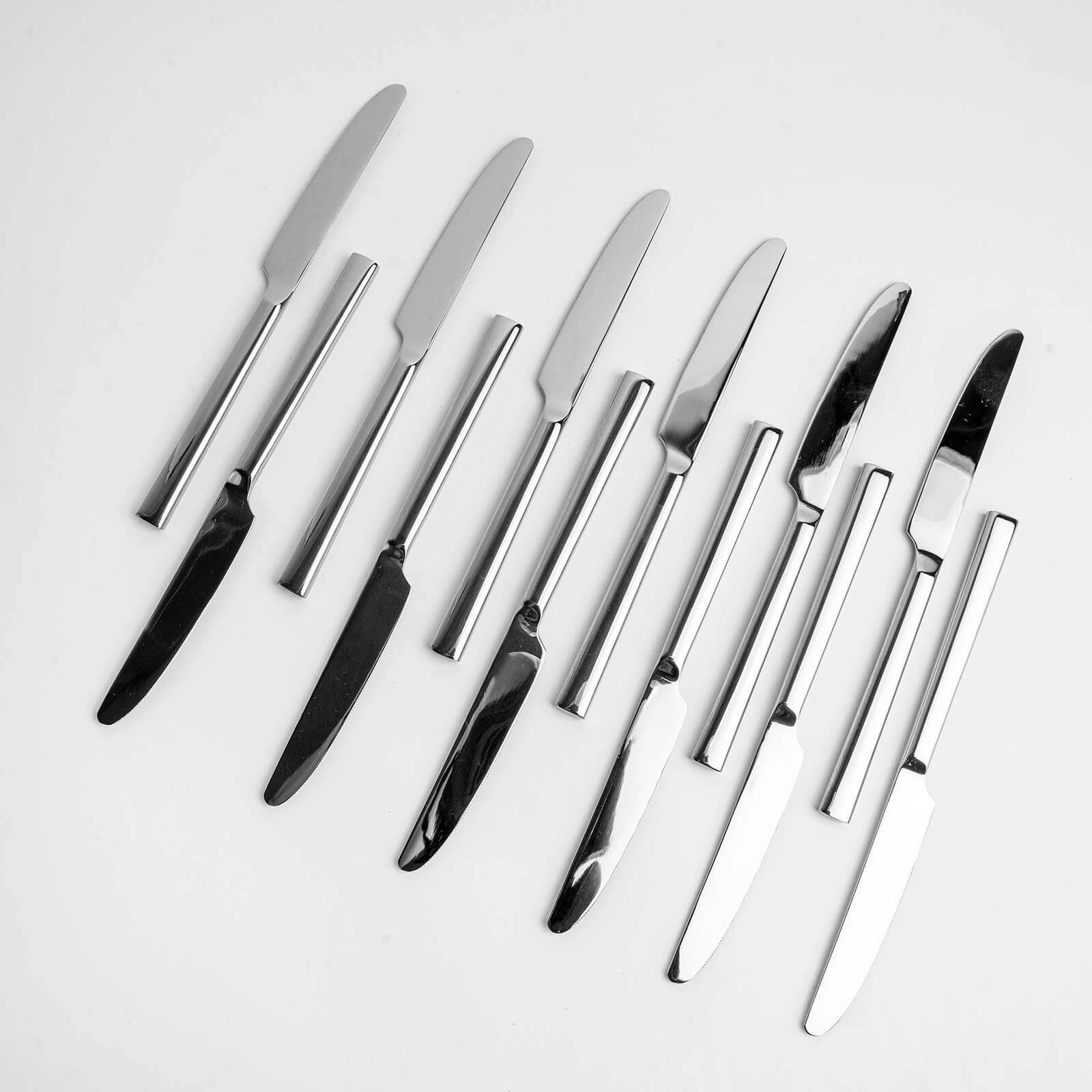 Thikë ëmbëlsire OVE Garda 194 mm, set 12 copë, argjendtë