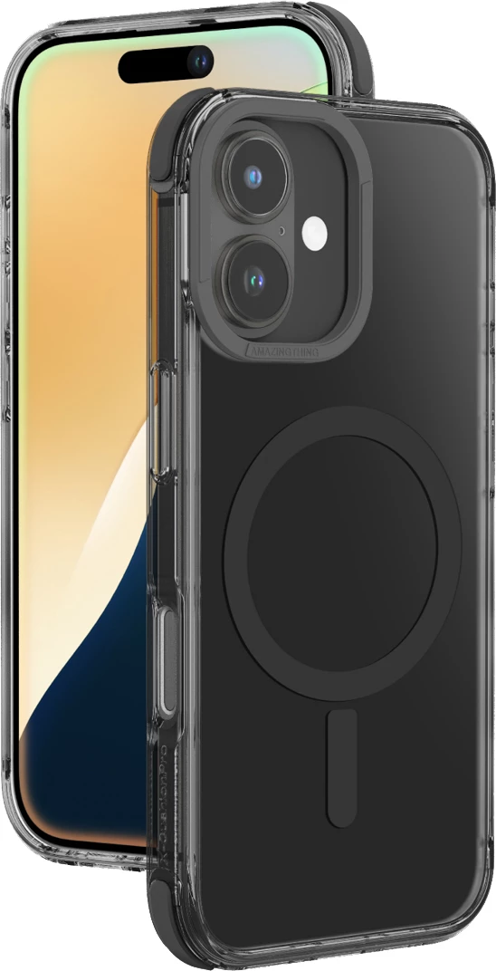 Mbështjellës AmazingThing Omni Mag Case për iPhone 16 Plus, i zi