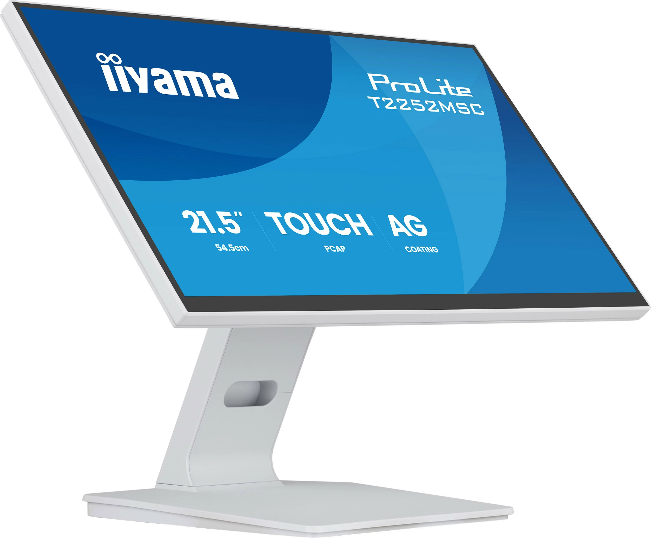 Monitor touch iiyama ProLite T2252MSC-W2AG, 21.5" Full HD, IPS, 10-point, i bardhë