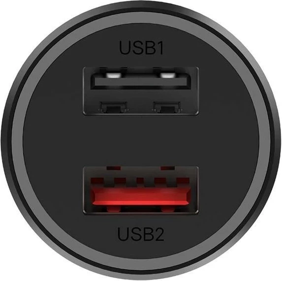 Karikues për veturë Xiaomi Mi 37W Dual Port, 2x USB (27W+10W), i zi