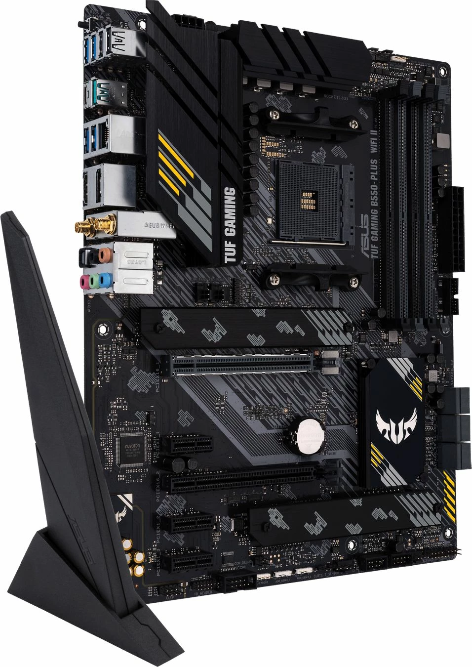 Pllakë amë Asus TUF GAMING B550-PLUS WIFI II ATX, WiFi 6, Bluetooth, 2.5G LAN, 4x DDR4 deri 128GB, e zezë