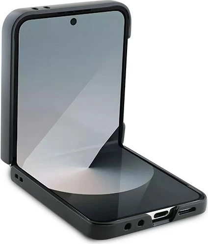Mbështjellës DKNY për Samsung Galaxy Z Flip 6, model Checkered Pattern Printed Stripes, Rozë