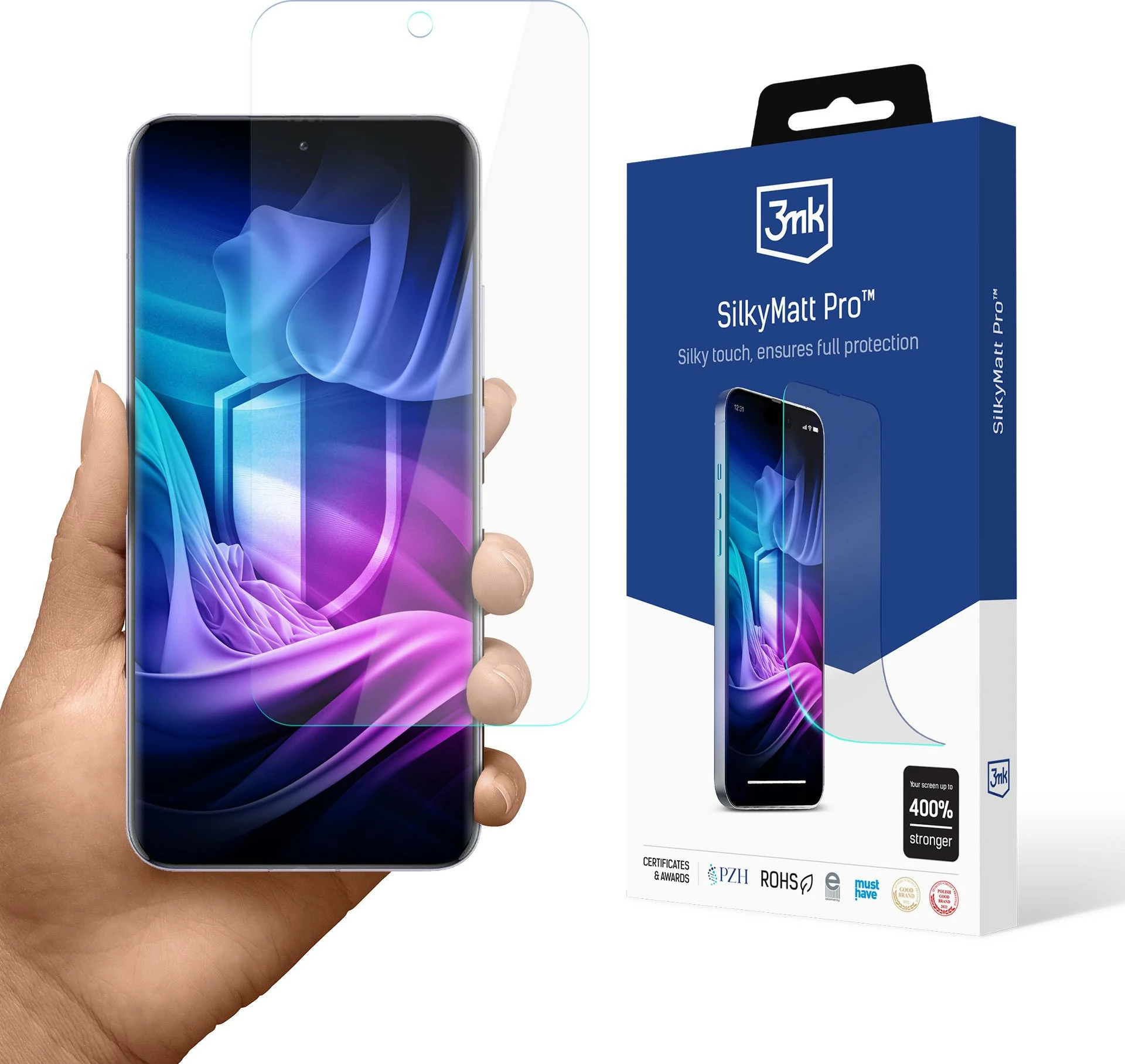 Folie mbrojtëse për ekran, 3mk Silky Matt Pro, për Oppo Reno 13 Pro, Mat