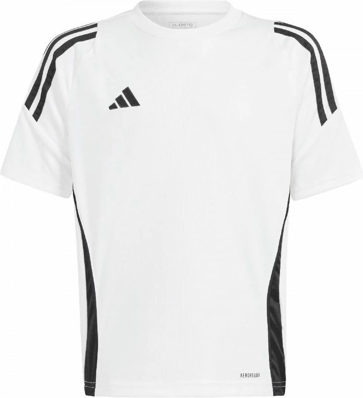 Fanellë futbolli për fëmijë adidas Tiro 24, e bardhë me të zeza [Madhësia: 164 cm]