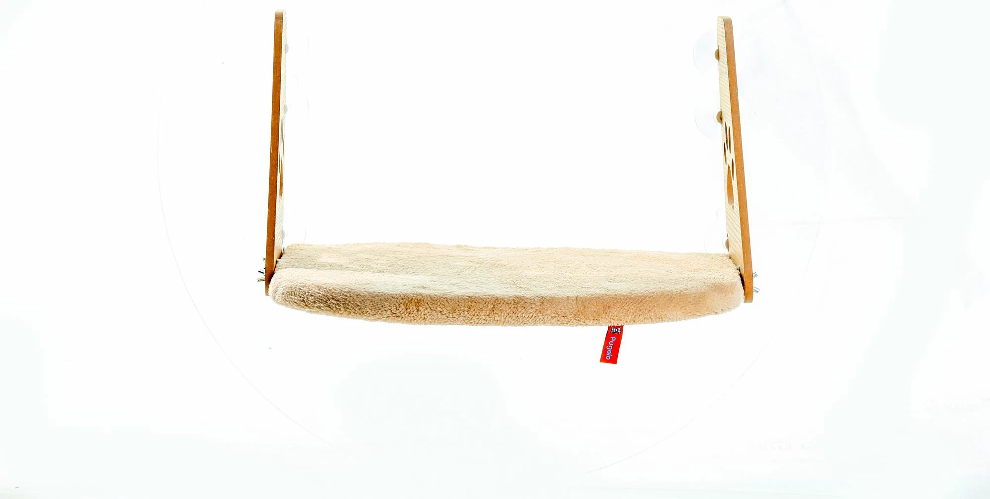 Shtrat për kafshë, Paws & Whiskers, krevat dritareje, ngjyrë krem
