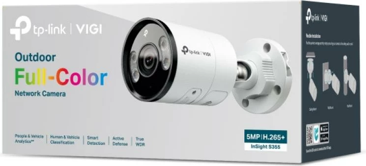 Kamerë IP, TP-Link, InSight S355 6mm, 5MP, e bardhë