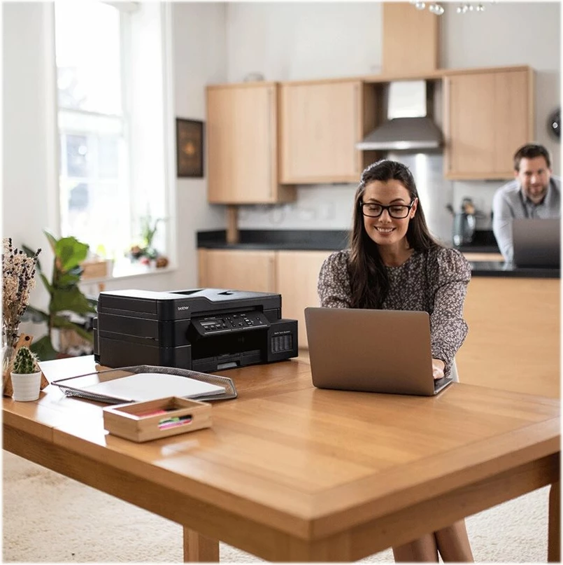 Printer multifunksional Brother DCPT720DWYJ1 me tank boje, Wi-Fi, i zi