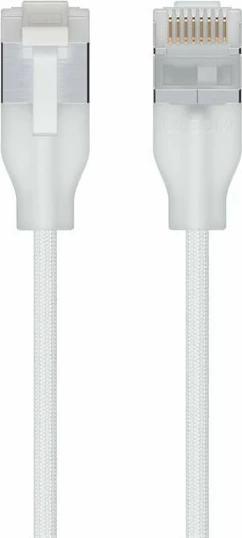 Kabllo rrjeti Ubiquiti UACC-Cable-Patch-EL-C6A-0.15M-W-24 Cat6A 0.15 m F/UTP PoE++, e bardhë, paketë 24 copë