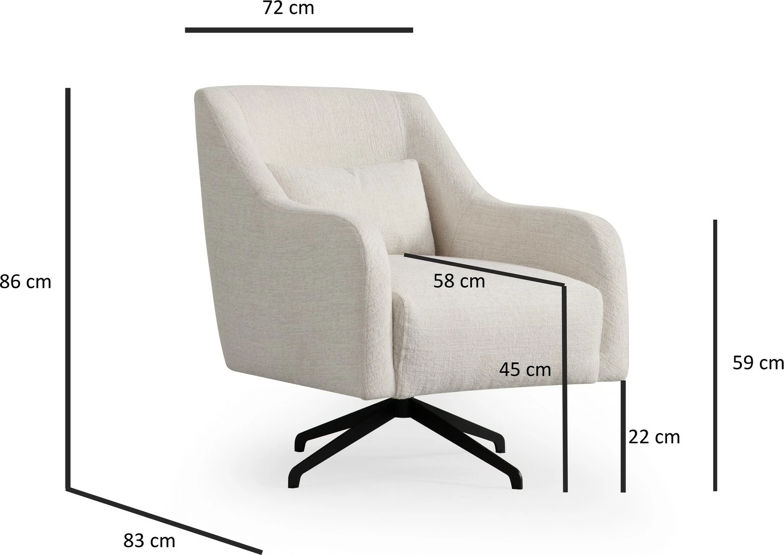 Karrige Wing Gio Bergere, Atelier del Sofa, e bardhë
