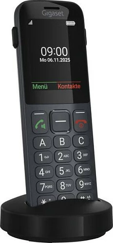 Celular Gigaset Comfort 600 SIM, 4G LTE, ekran 2.4", Single SIM, USB-C, zi/gri