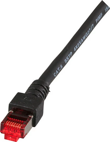 Kabllo rrjeti EFB Elektronik K5515.0,15, Cat6, 0.15 m, S/FTP, RJ45-RJ45, e zezë