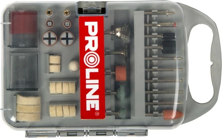 Set aksesorësh për mini grinder PROLINE 93171, 71 pjesë