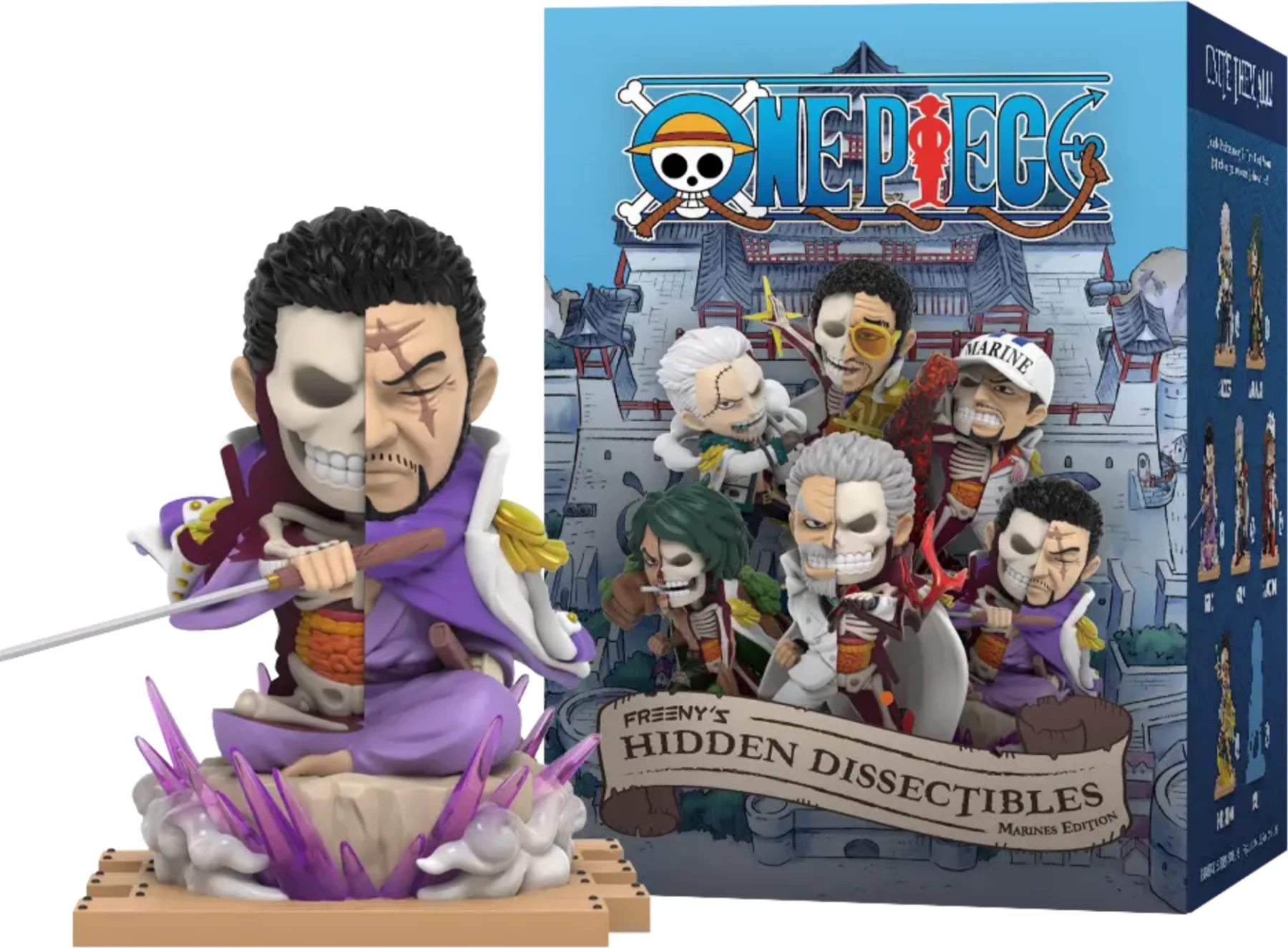 Figurinë koleksionuese Mighty Jaxx Freeny’s Hidden Dissectibles One Piece Marine Edition, vinyl 10 cm, blind box (figurë e rastësishme) 1 copë