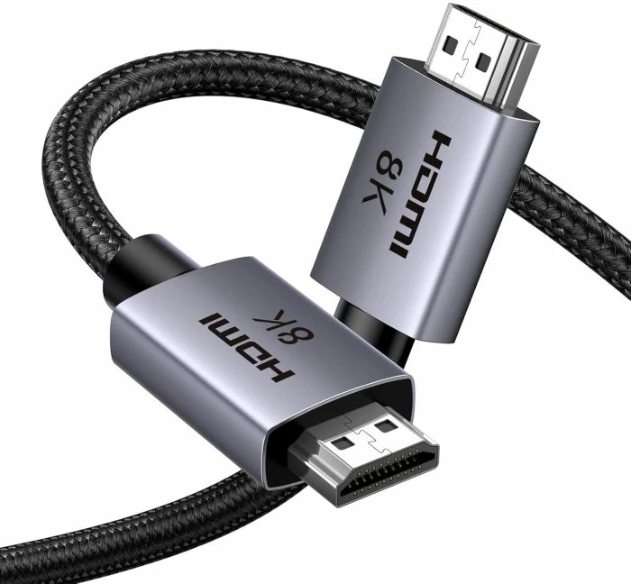 Kabllo HDMI UGREEN 25908 HDMI 2.1 8K Ultra High Speed 48Gbps 1m, gri/zezë