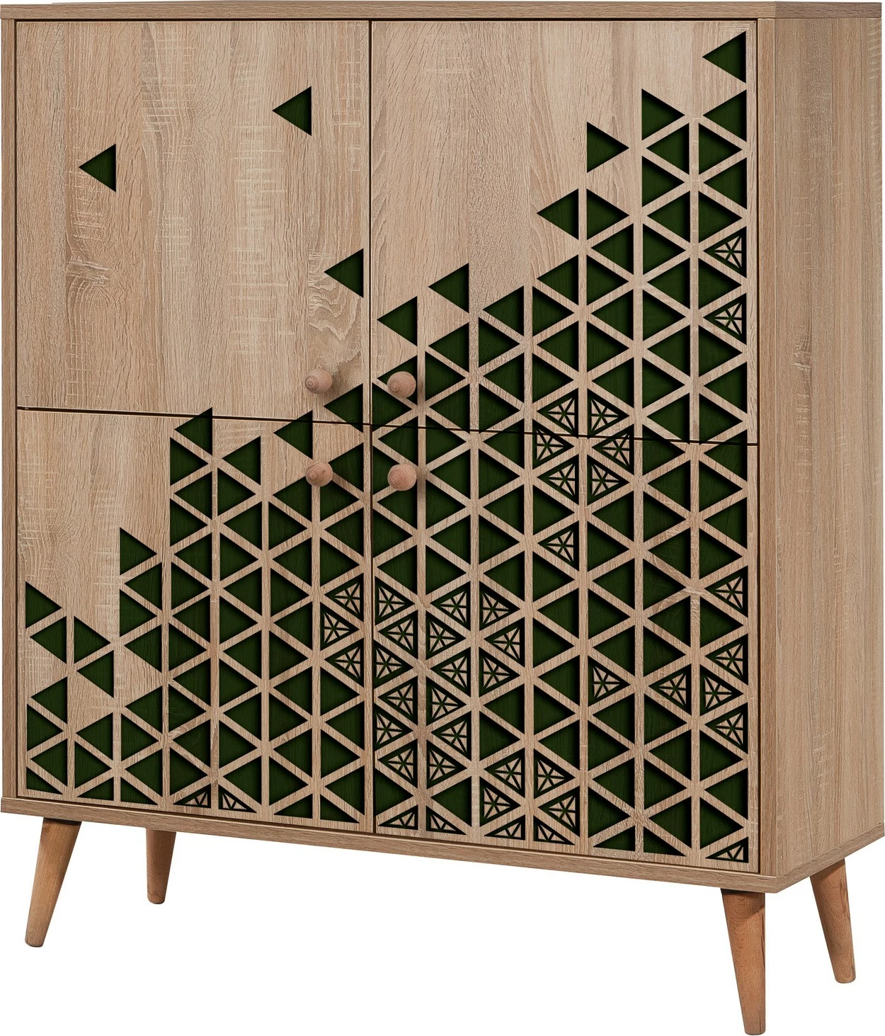 Dollap multifunksional Hanah Home, Multilux-121, ngjyrë lisi Sonoma