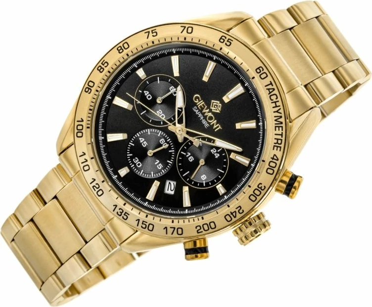 Orë dore meshkuj Giewont GW9580-B4, gold black