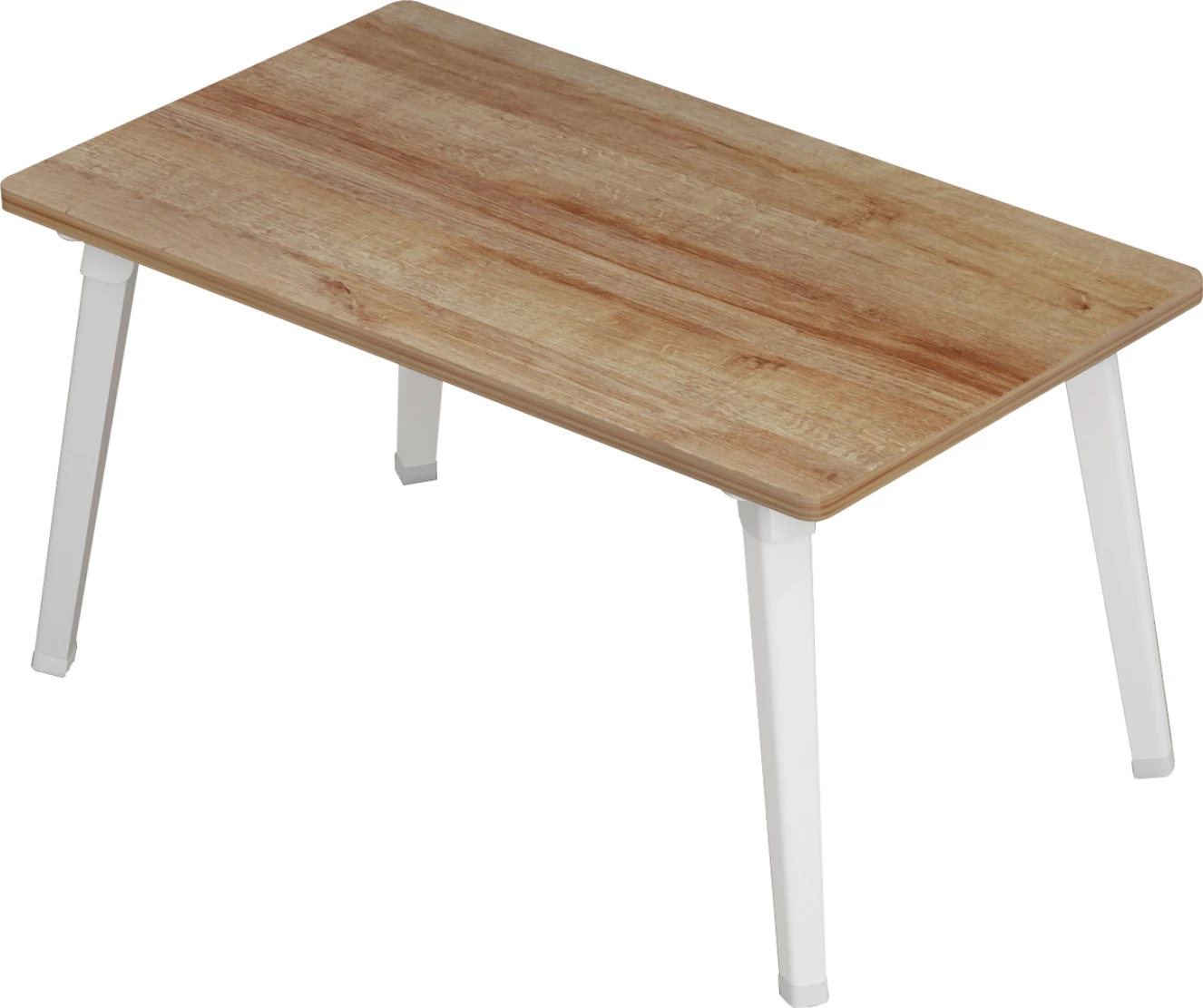 Tavolinë anësore/Tabaka krevati BRITTA FH8965.12 e palosshme, këmbë metali të bardha-melaminë natyrale 60x34x29H cm