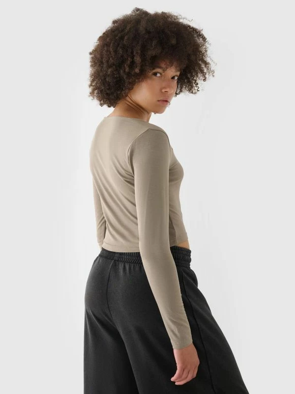 Maicë me mëngë të gjata për femra 4F, slim