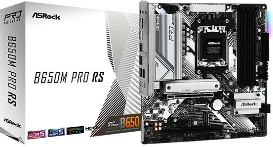 Pllakë amë ASRock B650M PRO RS, Socket AM5, DDR5, mATX
