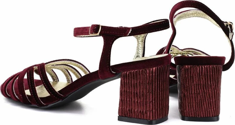 Sandale femra D&A S.Barski SR61-0102, burgundy [Madhësia: 38]