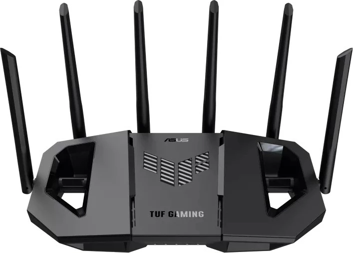 router gaming Asus TUF Gaming BE9400 tri-band WiFi 7 9400 Mbps 4x 2.5G porte USB 3.2 AiMesh 6 antena, e zezë