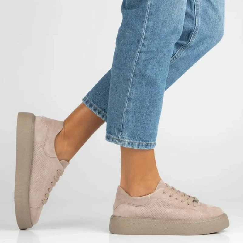 Atlete lëkure për femra Filippo DP7502/26, bezhë