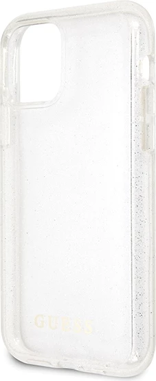 Mbështjellës Guess GUHCN58PCGLSI për iPhone 11 Pro, Glitter, argjend