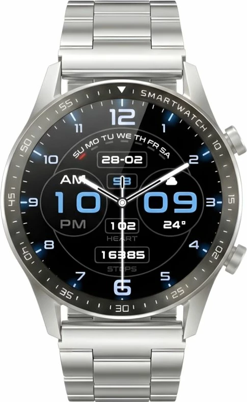 Smartwatch Gravity GT10-6, argjendtë, set me rrip dhe byzylyk