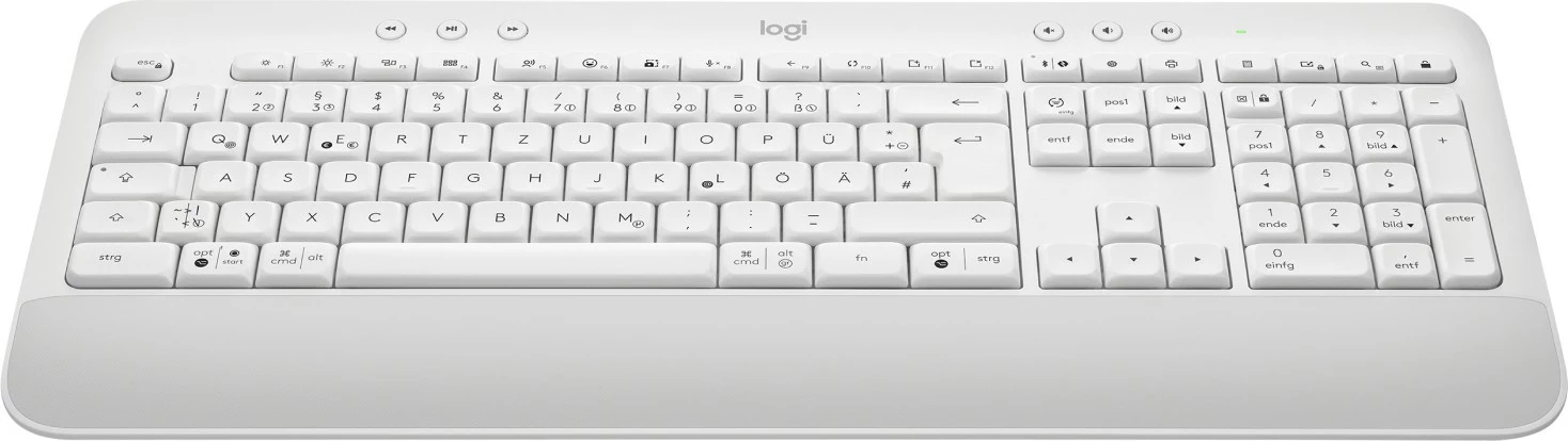 Tastierë Logitech SIGNATURE K650, Wireless, Bluetooth, Membranë, QWERTZ, Bardhë