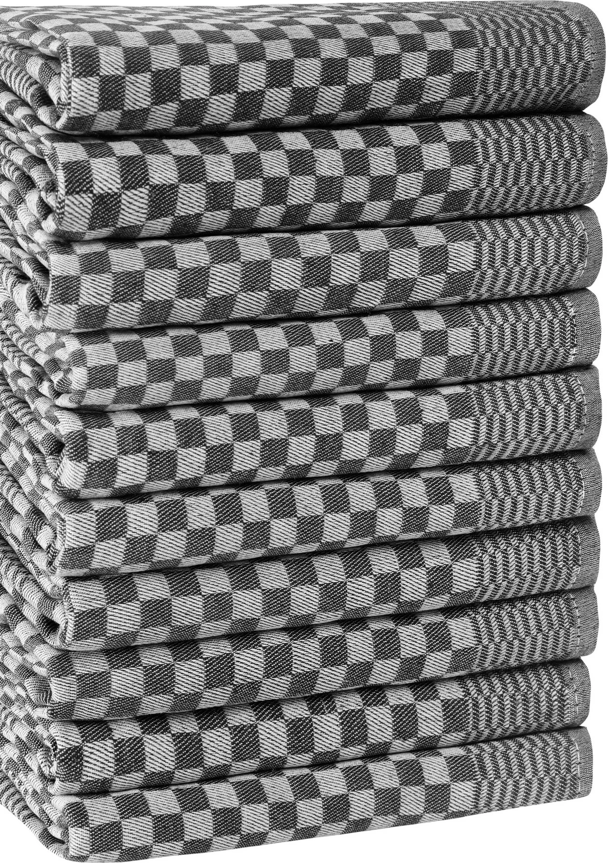 Set peshqirësh kuzhine (10 copë), Hermia, Lola, ngjyrë antracit