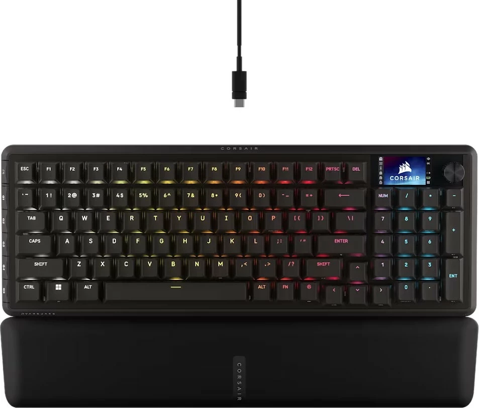 Tastierë gaming Corsair VANGUARD 96, mekanike, wireless/USB-C, RGB, 96%, e zezë
