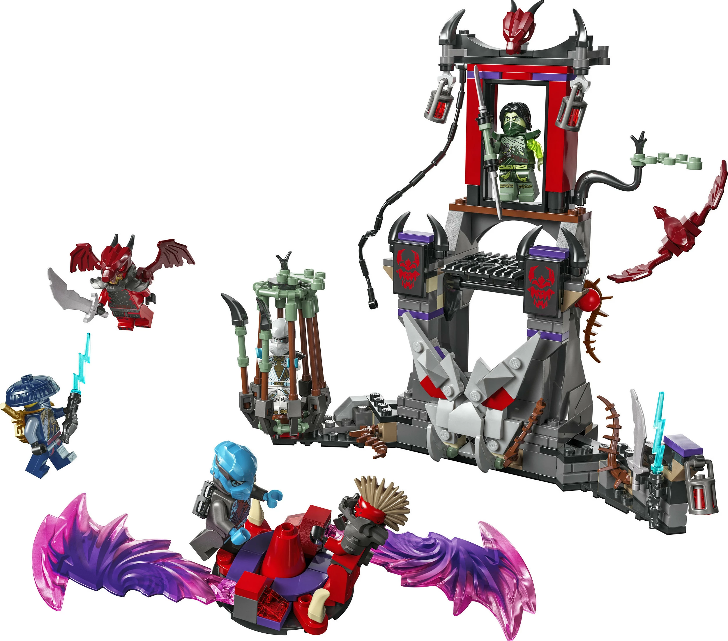 Set ndërtimi LEGO NINJAGO 71841 Dragonian Storm Village, 305 copë, 7+, shumëngjyrësh