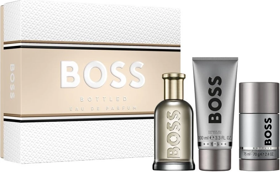 Set parfum, deodorant, xhel dushi për meshkuj Hugo Boss Bottled 100ml+100ml+75ml