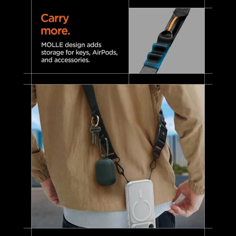 Litar telefoni Spigen DA30M, i zi