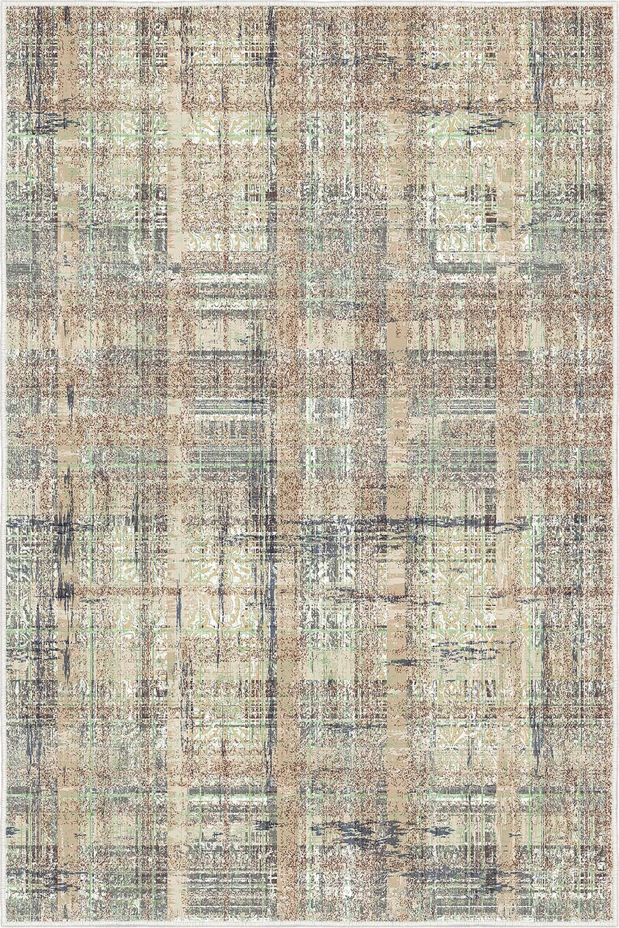 Qilim Conceptum Hypnose, 160x230cm, Exfab288-Klm, ngjyrë mink, e gjelbër, gri