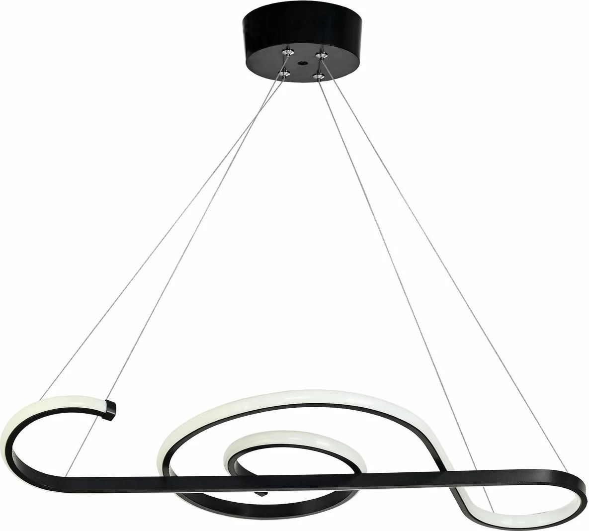 Llambë tavani Opviq, Clef de Sol, trup i zi, dritë e bardhë