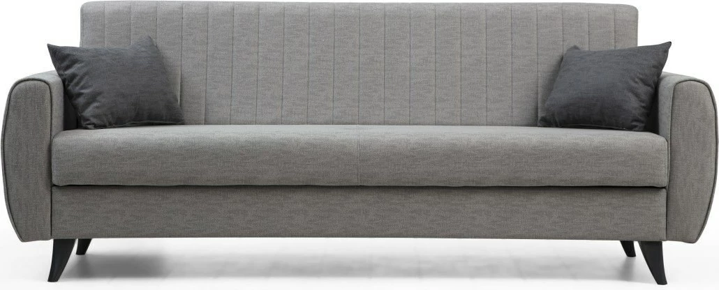 Divan 3-vendësh, shtrat, Atelier del Sofa, Alkon, ngjyrë gri e çelët