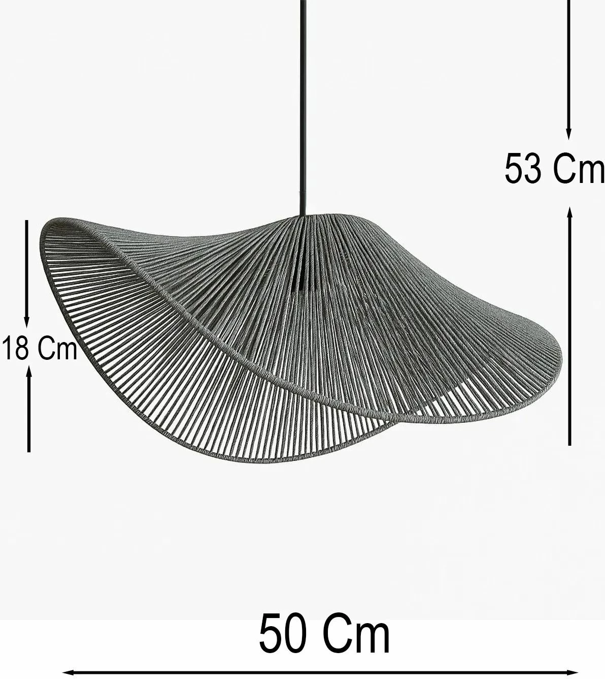 Llambë tavani Opviq, gri, BK074