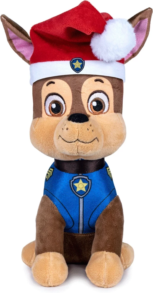 Lodër pelushi PlayByPlay Paw Patrol Chase Christmas 27 cm, kapelë e kuqe